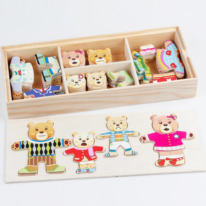 Children's Dress-Up Puzzle Game | Educational Wooden Jigsaw Toy for Early Learning | Perfect Gift for Kids