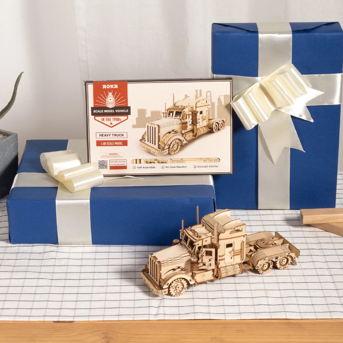 Get Up to 25% Off on 3D Puzzle Movable Steam Train, Car, Jeep Assembly Toy – Perfect Gift for Children and Adults! Wooden Model Building Block Kits!