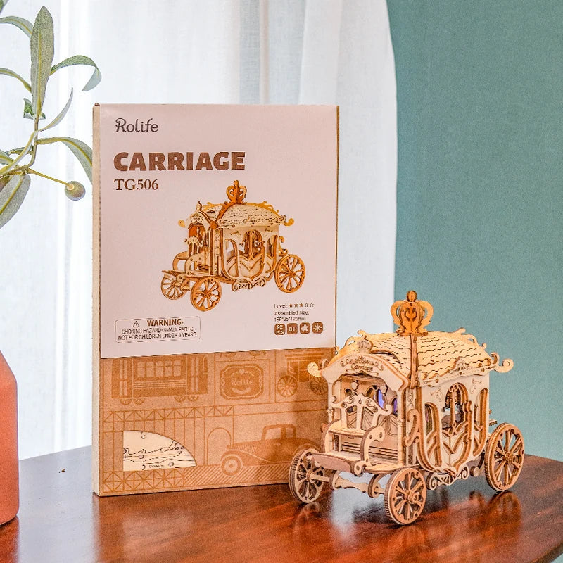 Get 25% Off on DIY 3D Transportation Wooden Model Kits – Vintage Car, Tramcar, and Carriage! Perfect Gift for Kids and Adults!