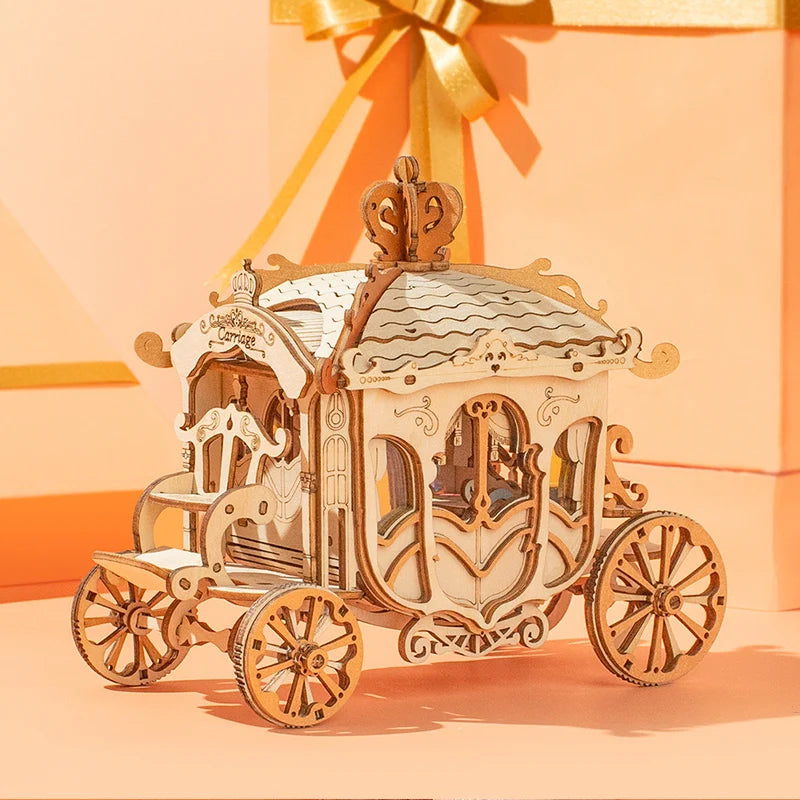 Get 25% Off on DIY 3D Transportation Wooden Model Kits – Vintage Car, Tramcar, and Carriage! Perfect Gift for Kids and Adults!