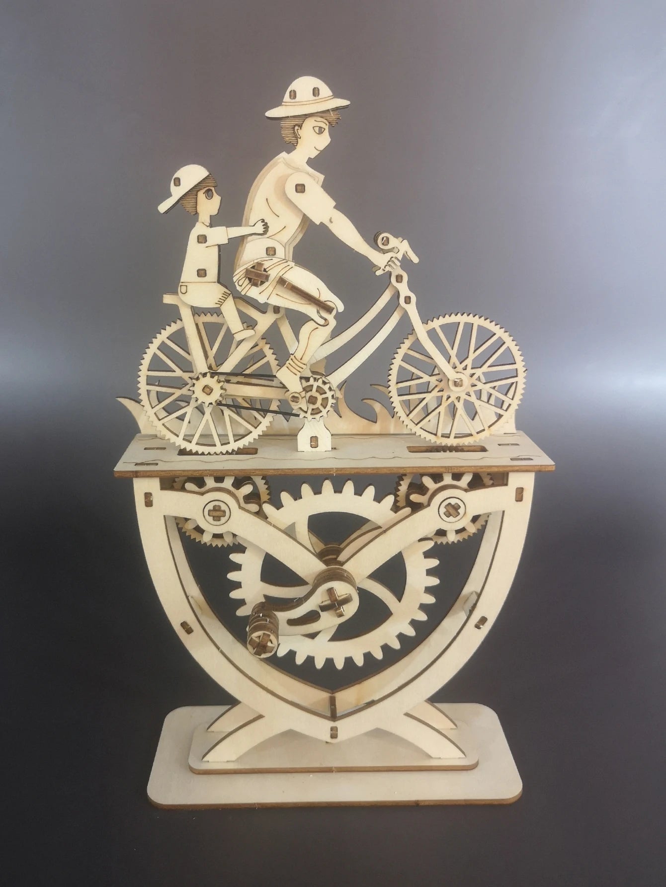 Up to 25% Off!!! 3D Wooden Puzzle Father and Son/Daughter - DIY Handmade Bicycle Assembly Model Kit – Creative Decoration