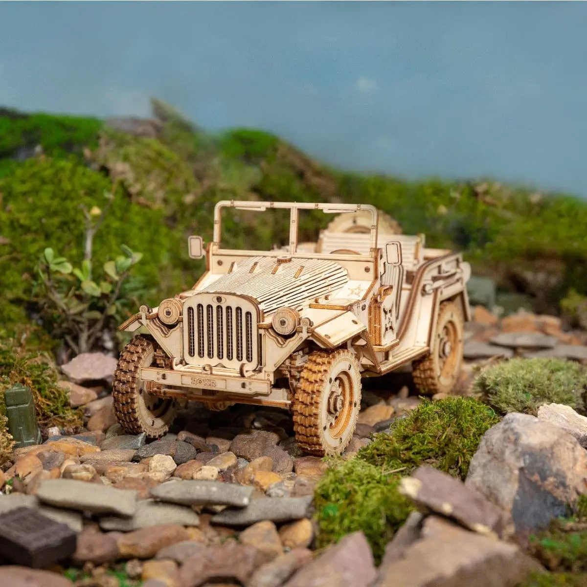 Get Up to 25% Off on 3D Puzzle Movable Steam Train, Car, Jeep Assembly Toy – Perfect Gift for Children and Adults! Wooden Model Building Block Kits!