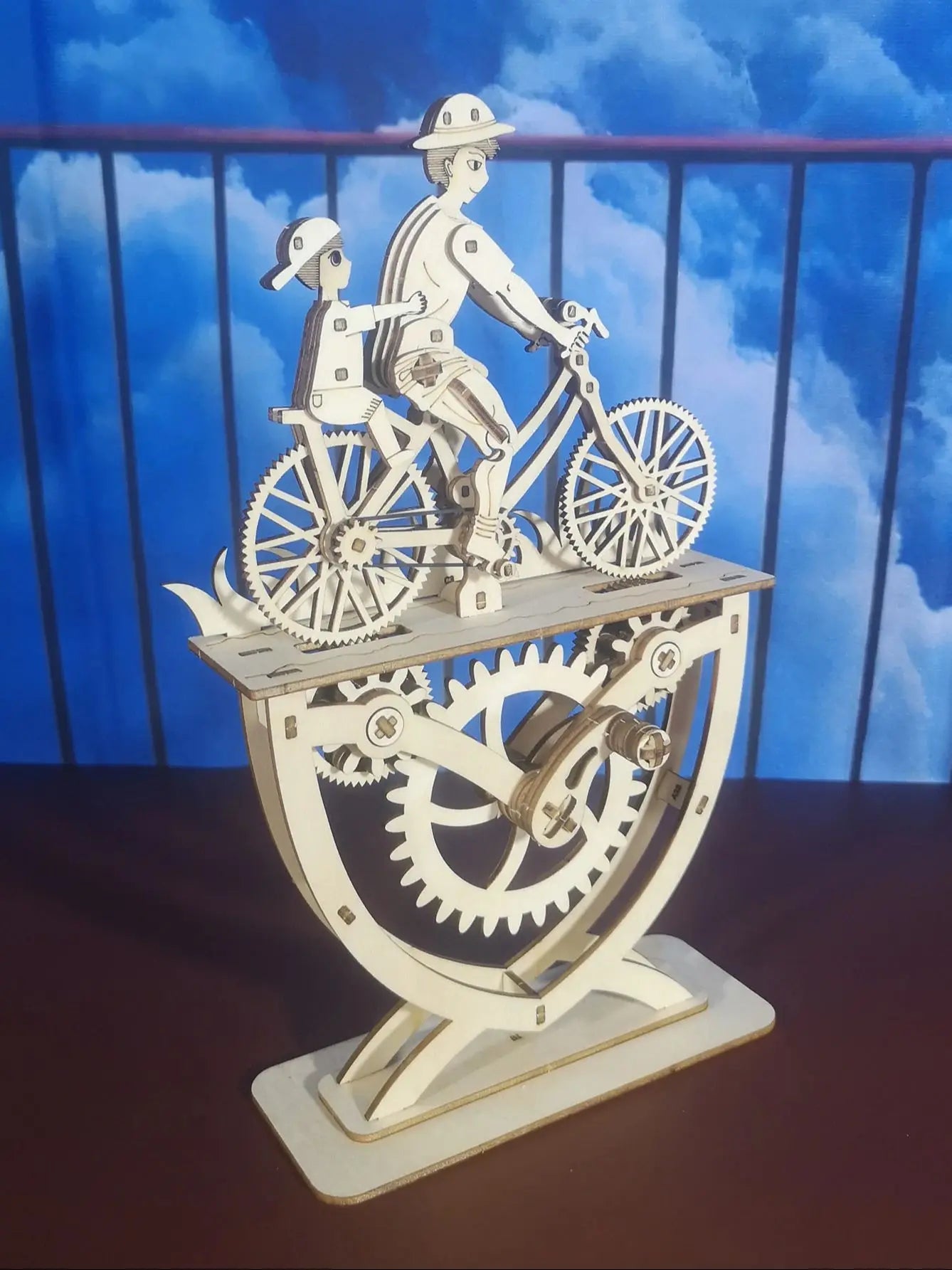 Up to 25% Off!!! 3D Wooden Puzzle Father and Son/Daughter - DIY Handmade Bicycle Assembly Model Kit – Creative Decoration