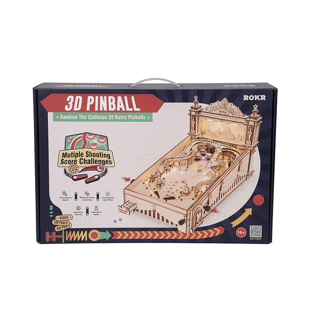 Get Up to 25% Off on 3D Pinball Machine – Vintage Style Fun for Kids, Adults, and Family Parties! Smooth Assembly 3D Wooden Puzzles!