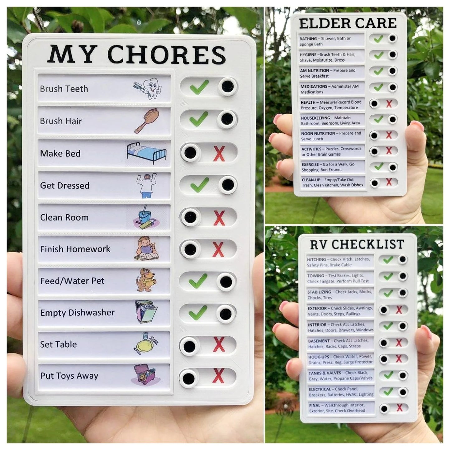 Reusable My Chores Checklist – Daily Planner Memo Board for Kids