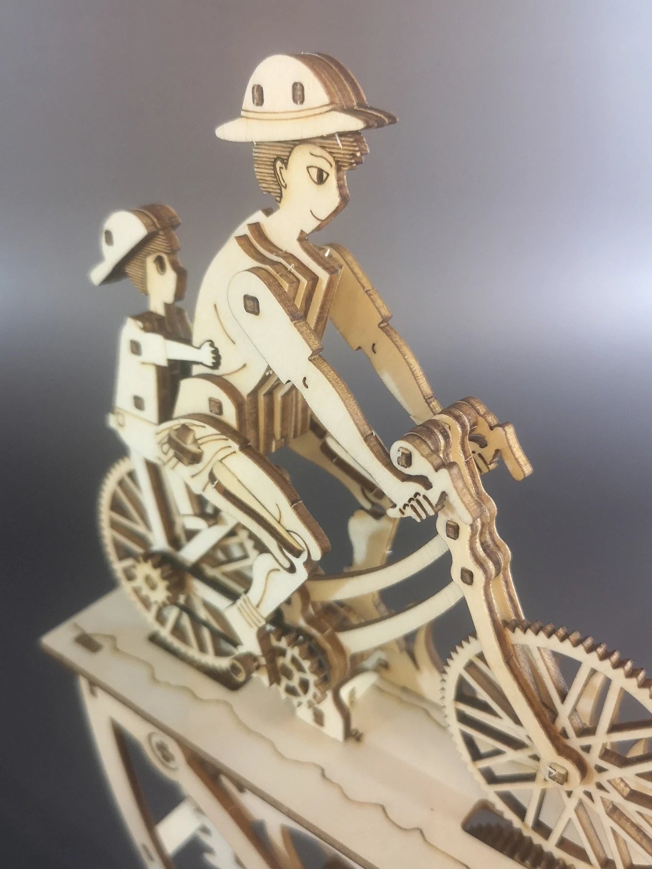 Up to 25% Off!!! 3D Wooden Puzzle Father and Son/Daughter - DIY Handmade Bicycle Assembly Model Kit – Creative Decoration