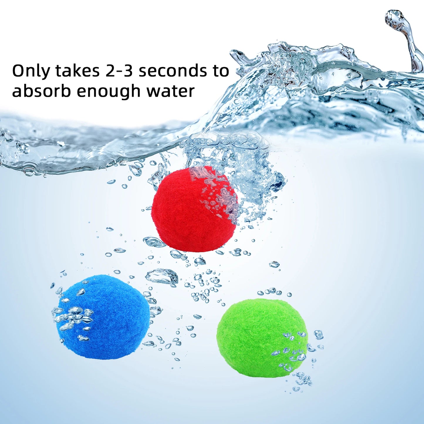 Reusable Water Cotton Balls – Perfect for Pools, Beach Parties, and Water Fights