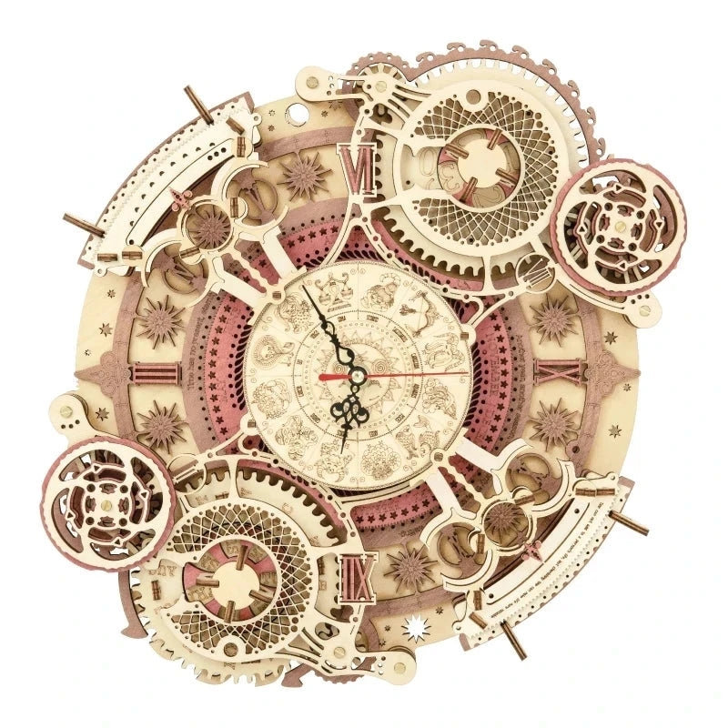 Special Discounts up to 25% on Zodiac Wall Clock: TIME ART 3D Wooden Puzzle Model Kit – Perfect DIY Gift for Teens and Adults!