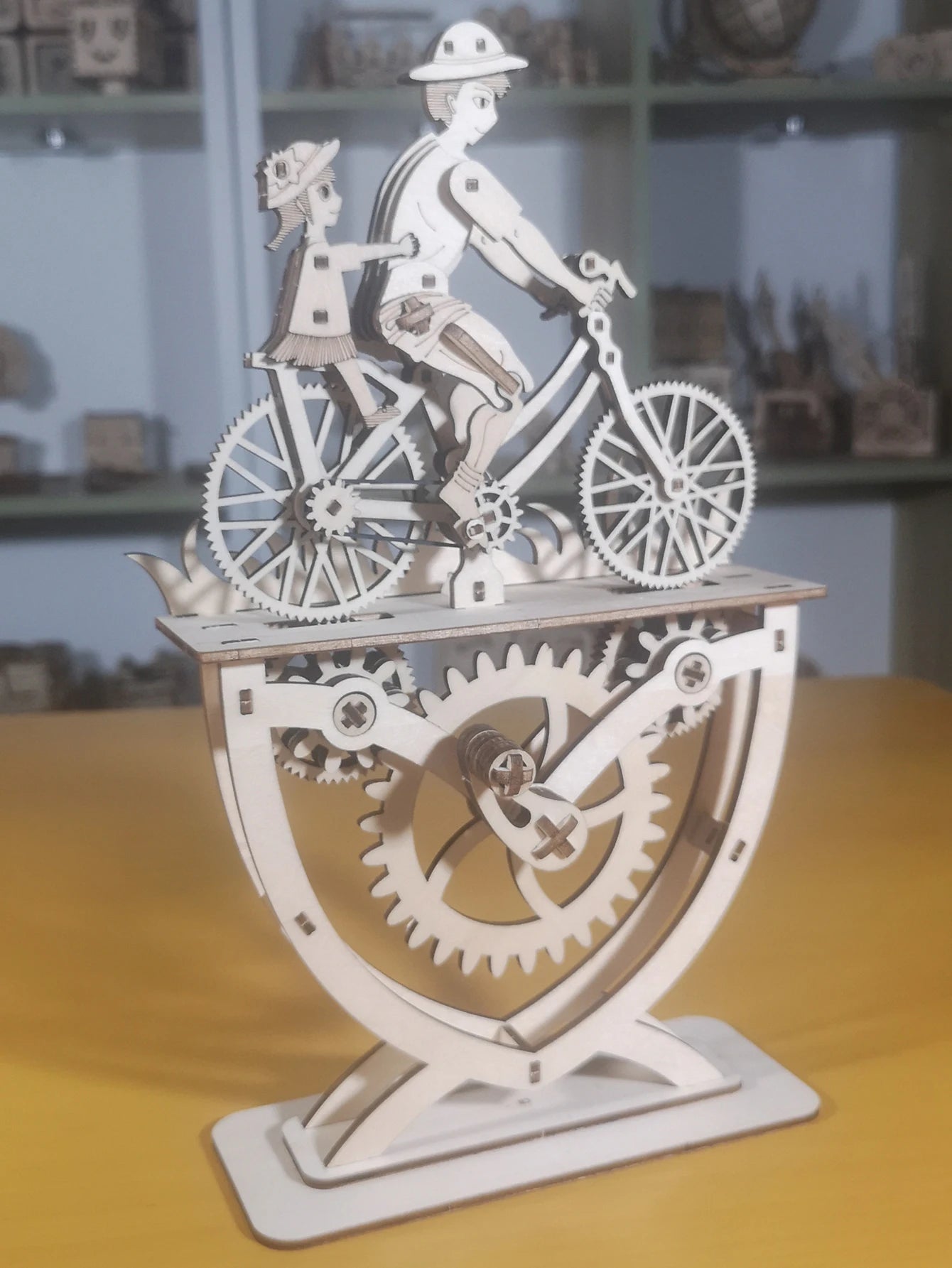 Up to 25% Off!!! 3D Wooden Puzzle Father and Son/Daughter - DIY Handmade Bicycle Assembly Model Kit – Creative Decoration