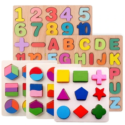 Montessori Wooden Puzzle – Educational Toy for Ages 1-3