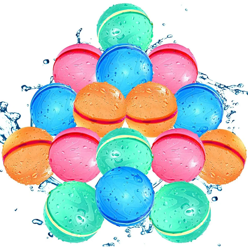 Magnetic Reusable Water Balloons – Quick Fill Self-Sealing Splash Balls for Kids