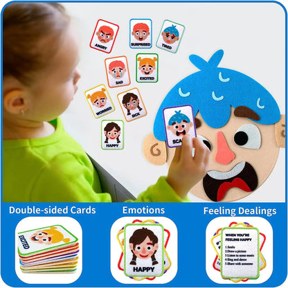 Social Emotional Learning Games – Montessori Funny Face Toys for Toddlers