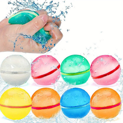 Magnetic Reusable Water Balloons – Quick Fill Self-Sealing Splash Balls for Kids