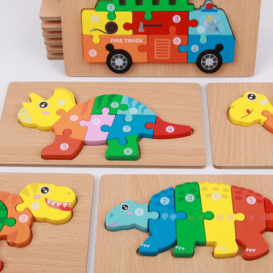 New 3D Wooden Puzzle – Educational Toy for Kids