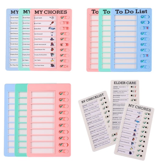 Reusable My Chores Checklist – Daily Planner Memo Board for Kids